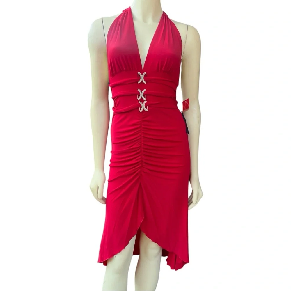 Sabora Red High-Low Backless Sexy Dress Size Medium NWT - Picture 1 of 3